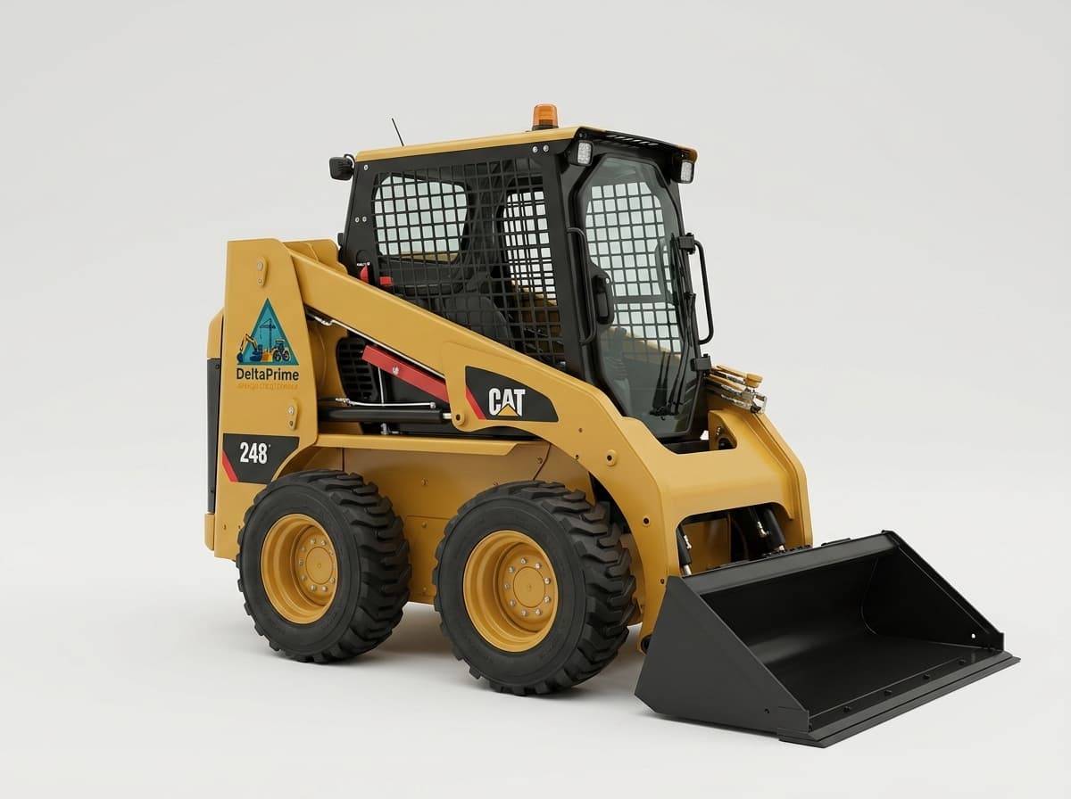Мини-погрузчик CAT 248, с боковым поворотом